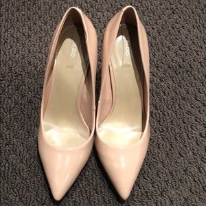 Aldo Nude Patent Leather Pump